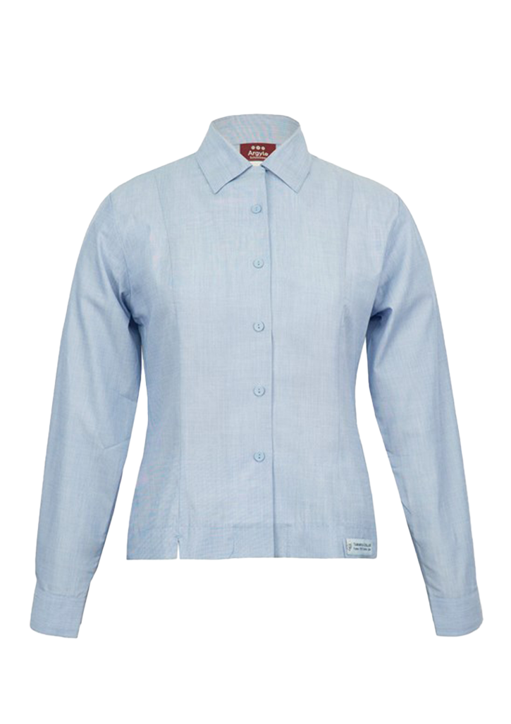 Tararua College Yr 9-12 Blouse LS Chambray Blue